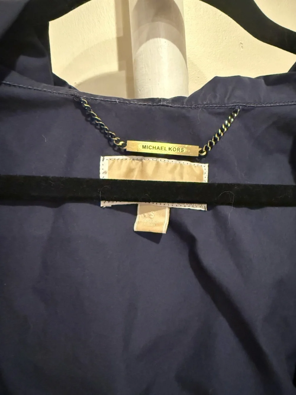 Michael Kors Navy Blue Utility Anorak Jacket | Spring Jacket Rain Wind Classy